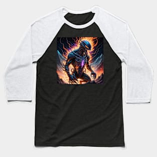 Virning alien in fire aura Baseball T-Shirt